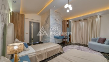 Современная вилла 5+1 с панорамным видом на море и гражданством Турции в Каргыджаке - Ракурс 14