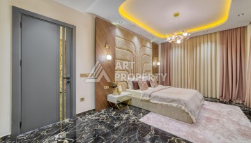 Современная вилла 5+1 с панорамным видом на море и гражданством Турции в Каргыджаке - Ракурс 15