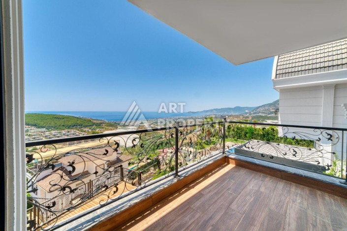 Современная вилла 5+1 с панорамным видом на море и гражданством Турции в Каргыджаке - Ракурс 15