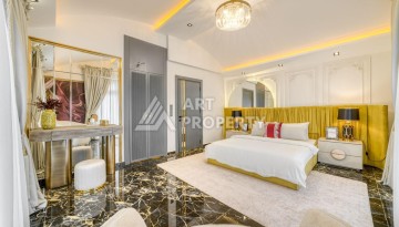 Современная вилла 5+1 с панорамным видом на море и гражданством Турции в Каргыджаке - Ракурс 18