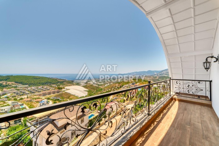 Современная вилла 5+1 с панорамным видом на море и гражданством Турции в Каргыджаке - Ракурс 18