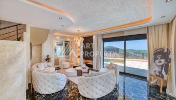 Современная вилла 5+1 с панорамным видом на море и гражданством Турции в Каргыджаке - Ракурс 26