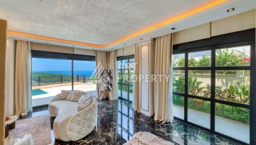 Современная вилла 5+1 с панорамным видом на море и гражданством Турции в Каргыджаке - Ракурс 27