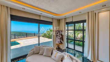 Современная вилла 5+1 с панорамным видом на море и гражданством Турции в Каргыджаке - Ракурс 28