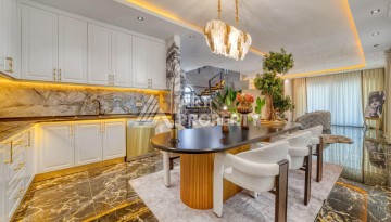 Современная вилла 5+1 с панорамным видом на море и гражданством Турции в Каргыджаке - Ракурс 43