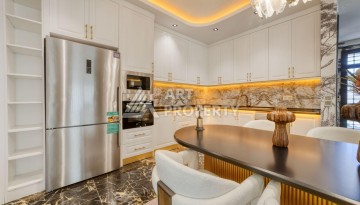 Современная вилла 5+1 с панорамным видом на море и гражданством Турции в Каргыджаке - Ракурс 47