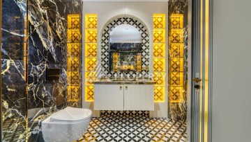 Современная вилла 5+1 с панорамным видом на море и гражданством Турции в Каргыджаке - Ракурс 49