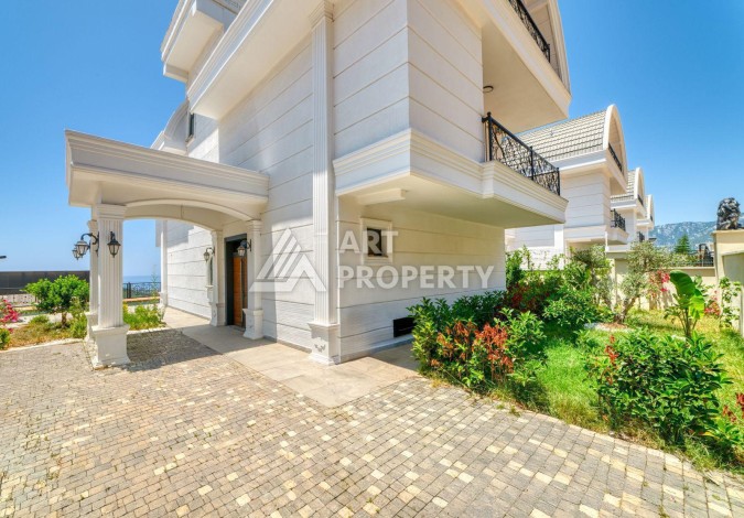 Современная вилла 5+1 с панорамным видом на море и гражданством Турции в Каргыджаке - Ракурс 52