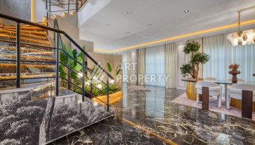 Современная вилла 5+1 с панорамным видом на море и гражданством Турции в Каргыджаке - Ракурс 55