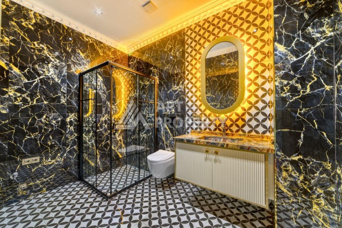 Современная вилла 5+1 с панорамным видом на море и гражданством Турции в Каргыджаке - Ракурс 56