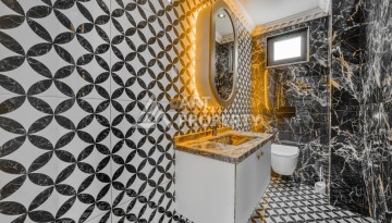 Современная вилла 5+1 с панорамным видом на море и гражданством Турции в Каргыджаке - Ракурс 59