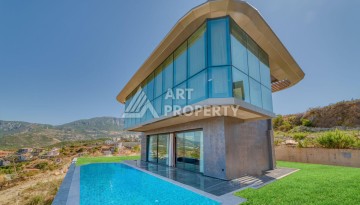 Вилла 4+1 с личным бассейном и панорамным видом на море в Каргыджаке — подходит под гражданство Турции - Ракурс 1