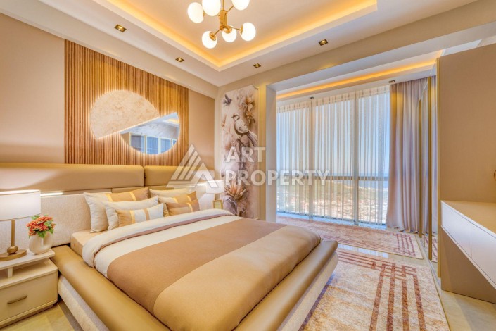 Вилла 4+1 с личным бассейном и панорамным видом на море в Каргыджаке — подходит под гражданство Турции - Ракурс 9