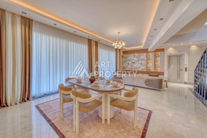 Вилла 4+1 с личным бассейном и панорамным видом на море в Каргыджаке — подходит под гражданство Турции - Ракурс 10