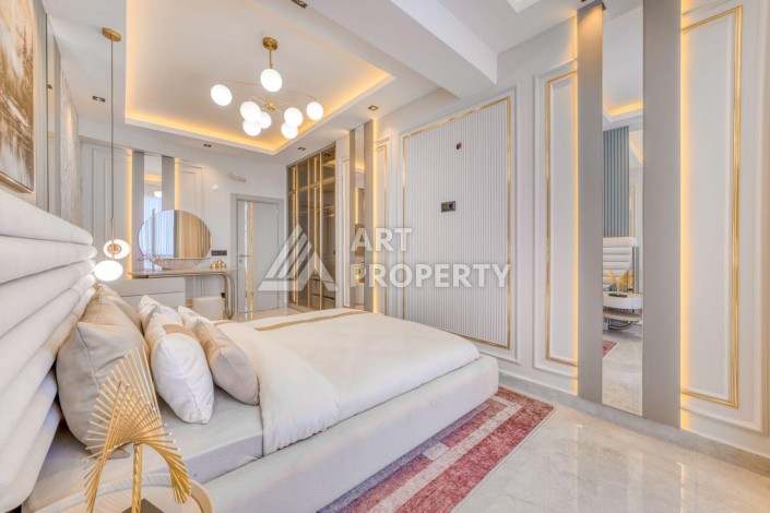 Вилла 4+1 с личным бассейном и панорамным видом на море в Каргыджаке — подходит под гражданство Турции - Ракурс 17