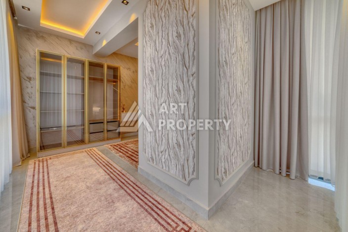 Вилла 4+1 с личным бассейном и панорамным видом на море в Каргыджаке — подходит под гражданство Турции - Ракурс 22