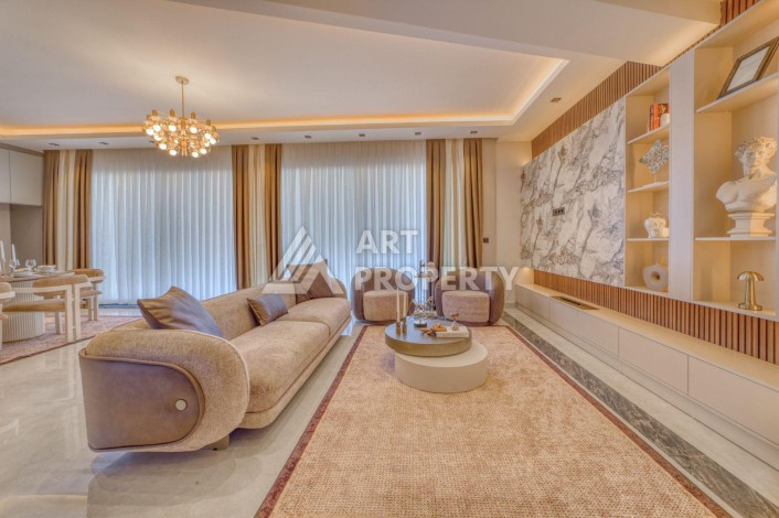 Вилла 4+1 с личным бассейном и панорамным видом на море в Каргыджаке — подходит под гражданство Турции - Ракурс 23