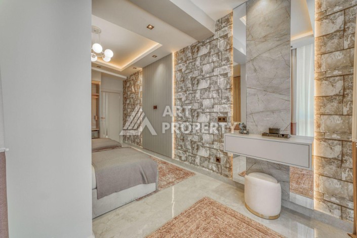 Вилла 4+1 с личным бассейном и панорамным видом на море в Каргыджаке — подходит под гражданство Турции - Ракурс 24