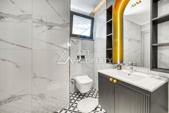 Вилла 4+1 с личным бассейном и панорамным видом на море в Каргыджаке — подходит под гражданство Турции - Ракурс 25