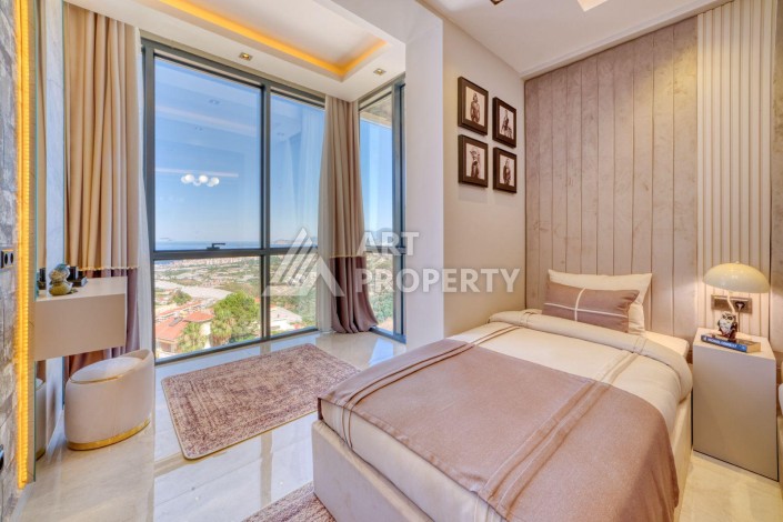 Вилла 4+1 с личным бассейном и панорамным видом на море в Каргыджаке — подходит под гражданство Турции - Ракурс 28