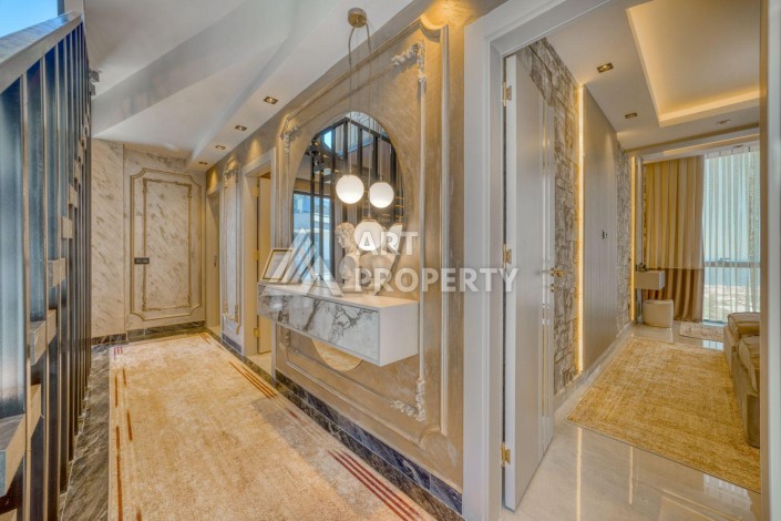 Вилла 4+1 с личным бассейном и панорамным видом на море в Каргыджаке — подходит под гражданство Турции - Ракурс 29