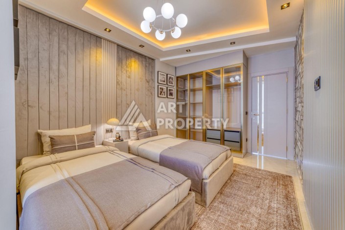 Вилла 4+1 с личным бассейном и панорамным видом на море в Каргыджаке — подходит под гражданство Турции - Ракурс 31