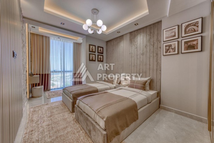 Вилла 4+1 с личным бассейном и панорамным видом на море в Каргыджаке — подходит под гражданство Турции - Ракурс 33