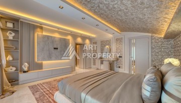 Вилла 4+1 с личным бассейном и панорамным видом на море в Каргыджаке — подходит под гражданство Турции - Ракурс 40