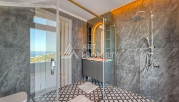 Вилла 4+1 с личным бассейном и панорамным видом на море в Каргыджаке — подходит под гражданство Турции - Ракурс 46