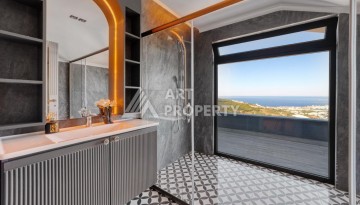 Вилла 4+1 с личным бассейном и панорамным видом на море в Каргыджаке — подходит под гражданство Турции - Ракурс 47