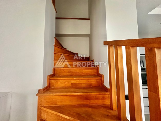 Садовый дуплекс 3+1 в Каргыджаке — 150 м², 1200 м до моря, комплекс 2023 года - Ракурс 7