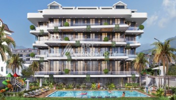 Квартиры 1+1 и дуплексы 2+1 и 3+1 в камерной резиденции на стадии строительства в Кестеле - Ракурс 1