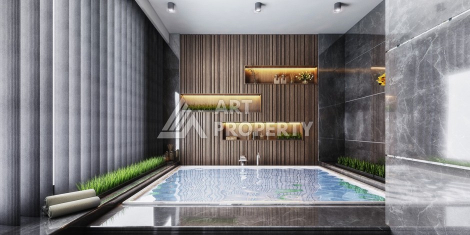 Квартиры 1+1 и дуплексы 2+1 и 3+1 в камерной резиденции на стадии строительства в Кестеле - Ракурс 9