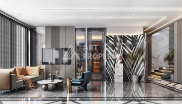 Квартиры 1+1 и дуплексы 2+1 и 3+1 в камерной резиденции на стадии строительства в Кестеле - Ракурс 11