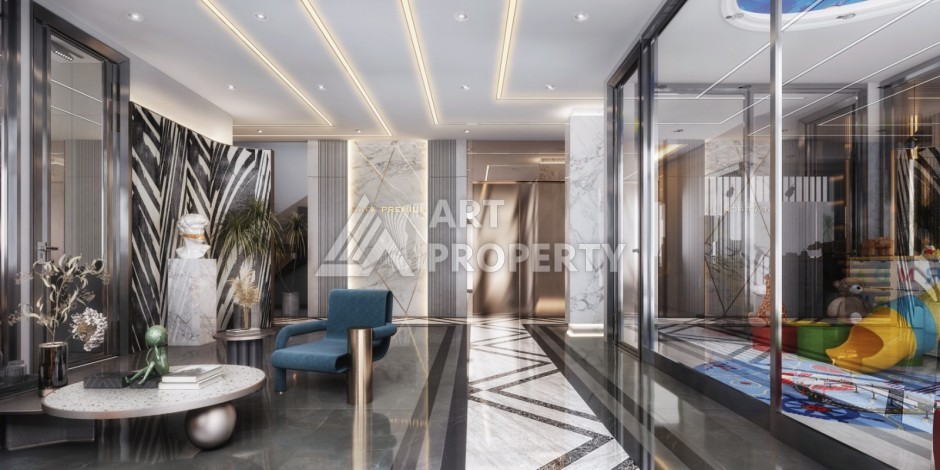 Квартиры 1+1 и дуплексы 2+1 и 3+1 в камерной резиденции на стадии строительства в Кестеле - Ракурс 11