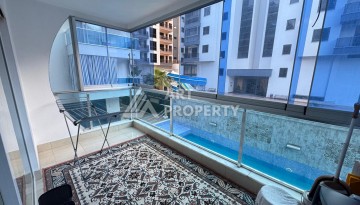 Квартира 2+1 с большим застекленным балконом, 110 кв.м. Махмутлар, Алания - Ракурс 17