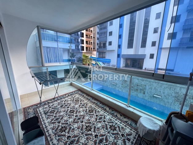 Квартира 2+1 с большим застекленным балконом, 110 кв.м. Махмутлар, Алания - Ракурс 16