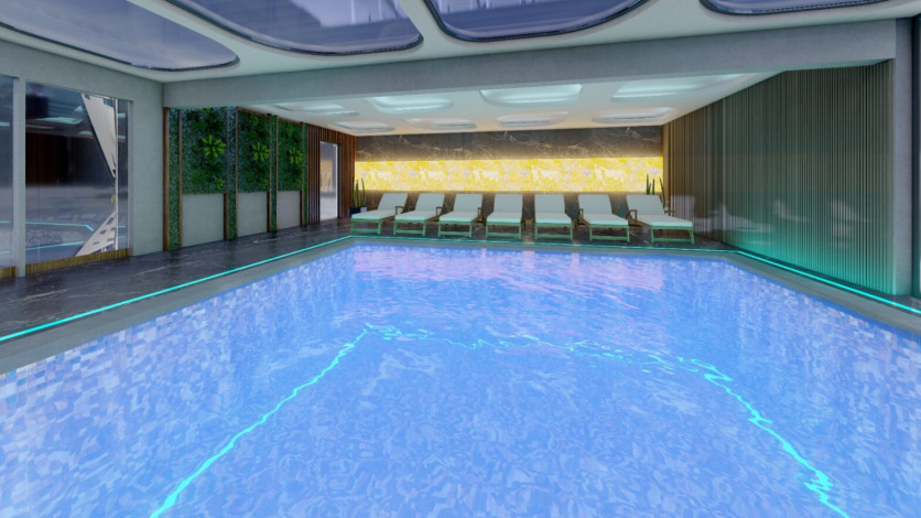 Новый инвестиционный проект в курортном городе Алания в 500 метрах от Средиземного моря. - Ракурс 6