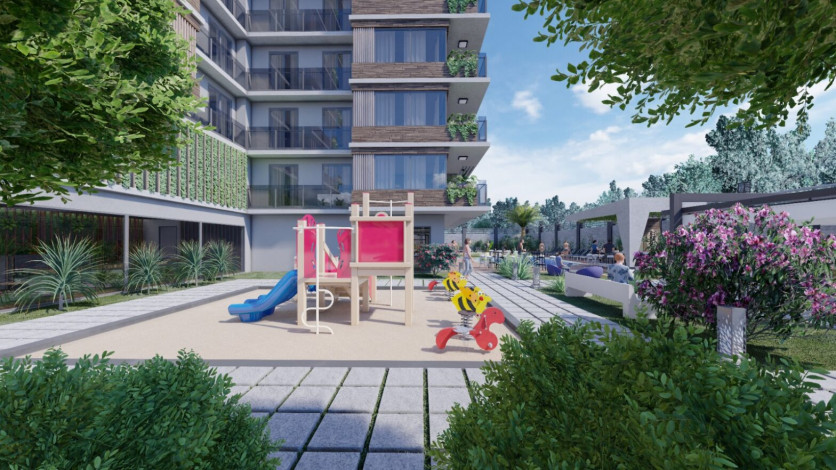 Новый инвестиционный проект в курортном городе Алания в 500 метрах от Средиземного моря. - Ракурс 8