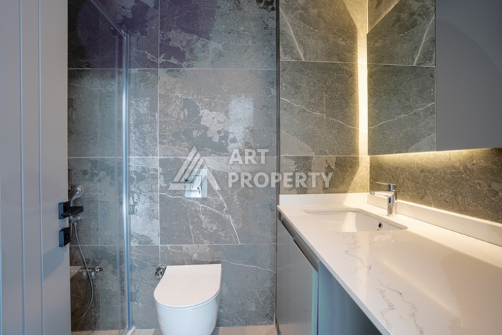 Квартира 2+1 с видом на море в камерной резиденции в Каргыджаке, 105 кв.м. - Ракурс 66