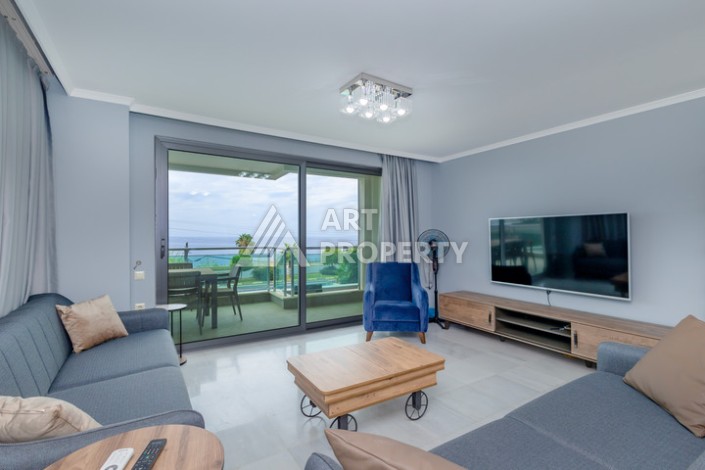 Квартира 2+1 с прямым видом на Средиземное море в Каргыджаке, 110 м², 150 метров до пляжа - Ракурс 3