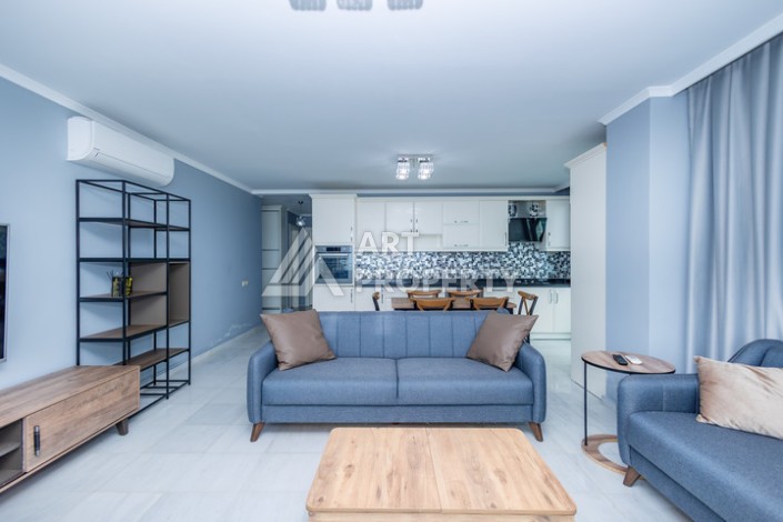 Квартира 2+1 с прямым видом на Средиземное море в Каргыджаке, 110 м², 150 метров до пляжа - Ракурс 8