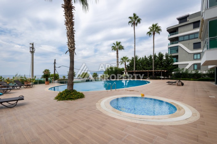 Квартира 2+1 с прямым видом на Средиземное море в Каргыджаке, 110 м², 150 метров до пляжа - Ракурс 22