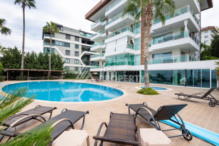 Квартира 2+1 с прямым видом на Средиземное море в Каргыджаке, 110 м², 150 метров до пляжа - Ракурс 29