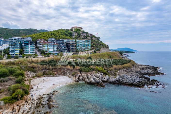 Квартира 2+1 с прямым видом на Средиземное море в Каргыджаке, 110 м², 150 метров до пляжа - Ракурс 30