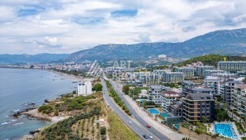 Квартира 2+1 с прямым видом на Средиземное море в Каргыджаке, 110 м², 150 метров до пляжа - Ракурс 32