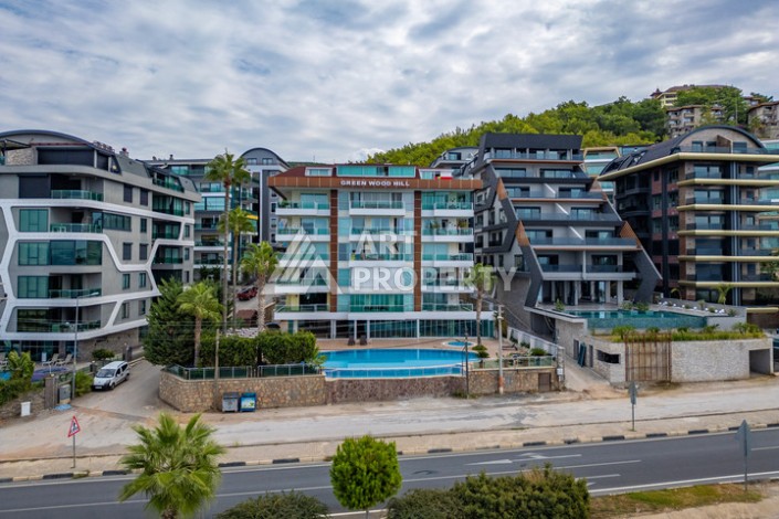 Квартира 2+1 с прямым видом на Средиземное море в Каргыджаке, 110 м², 150 метров до пляжа - Ракурс 32