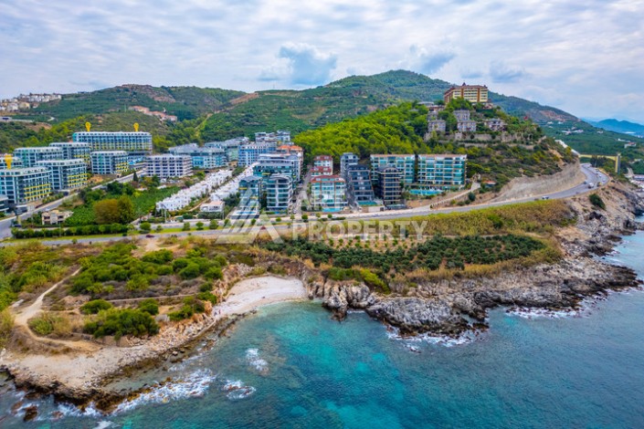 Квартира 2+1 с прямым видом на Средиземное море в Каргыджаке, 110 м², 150 метров до пляжа - Ракурс 35