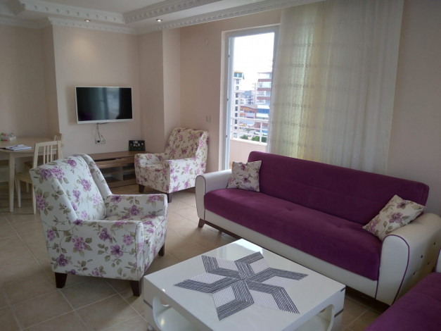 Трехкомнатная квартира в 250 метрах от моря в районе Махмутлара, 120 м2 - Ракурс 35