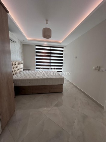 Квартира 2+1 на первой линии в районе Оба, 115 м², прямой вид на море и крепость - Ракурс 5